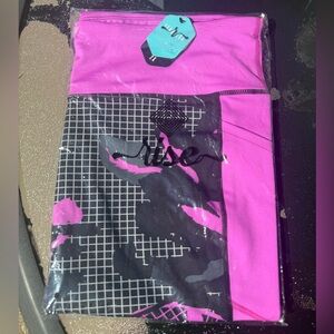 Lularoe Pink and Black Leggings